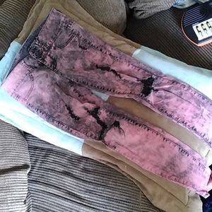 Red Lovesick distressed skinny jeans